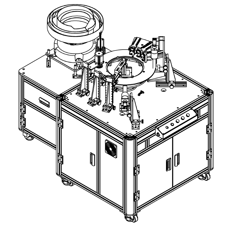 Rotary index table feeding system with linear conveyor and bowl feeder for automated assembly